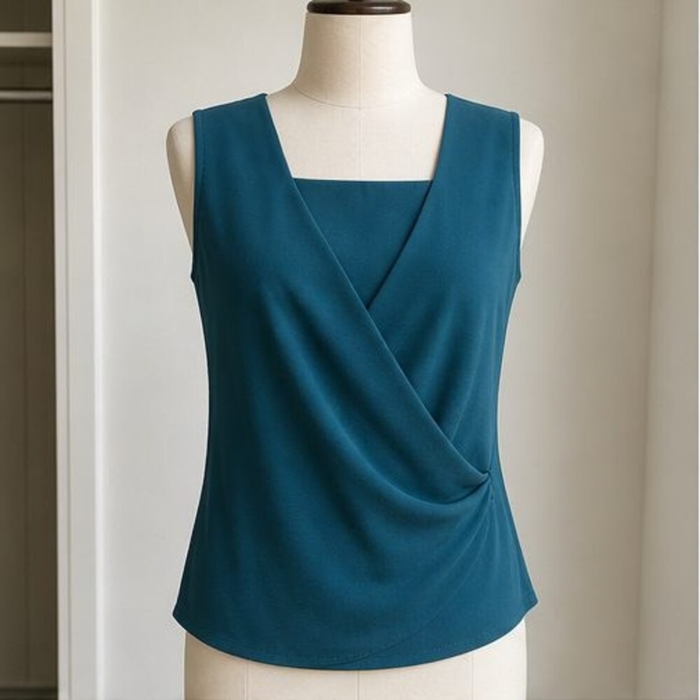 Teal Puff Sleeve Top